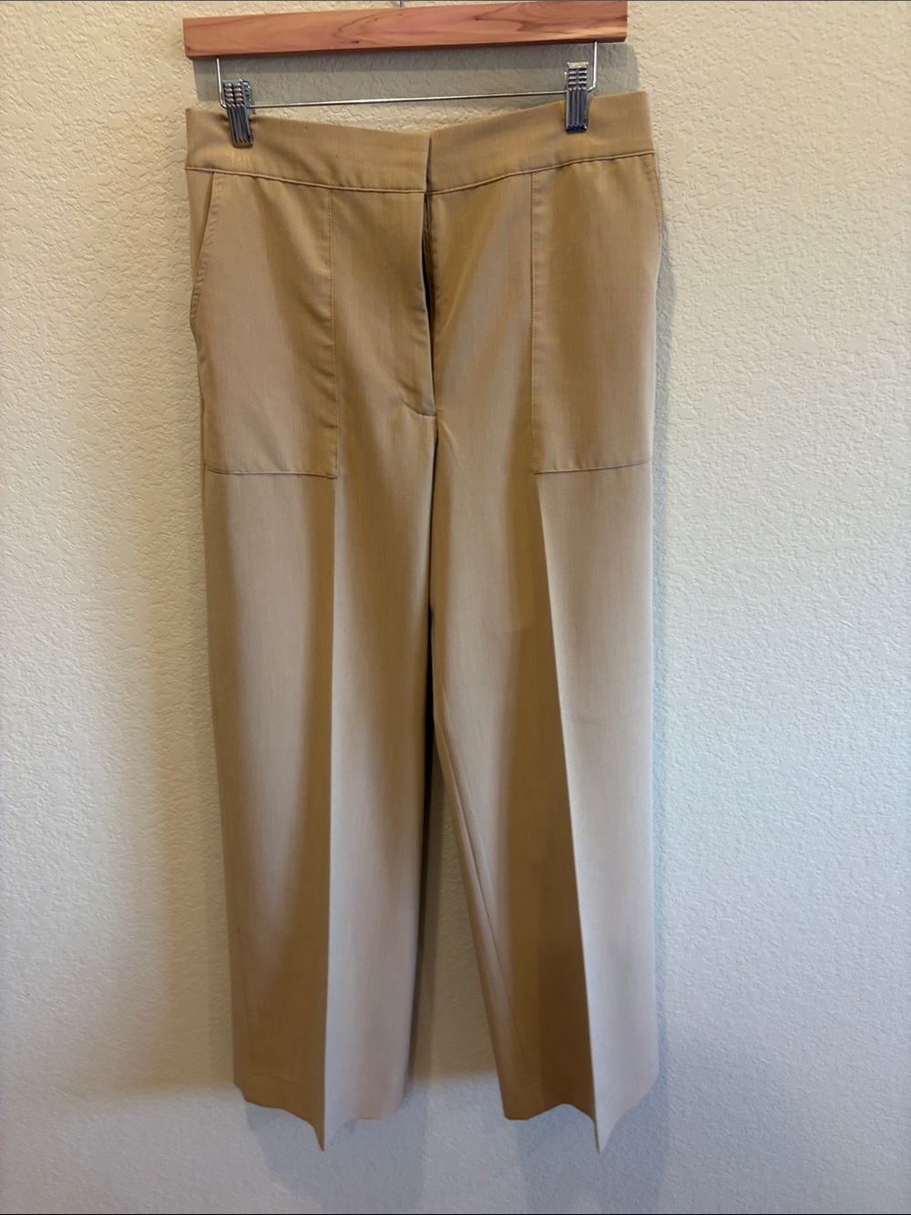 Halogen Wide-Leg Crop Pants in Camel